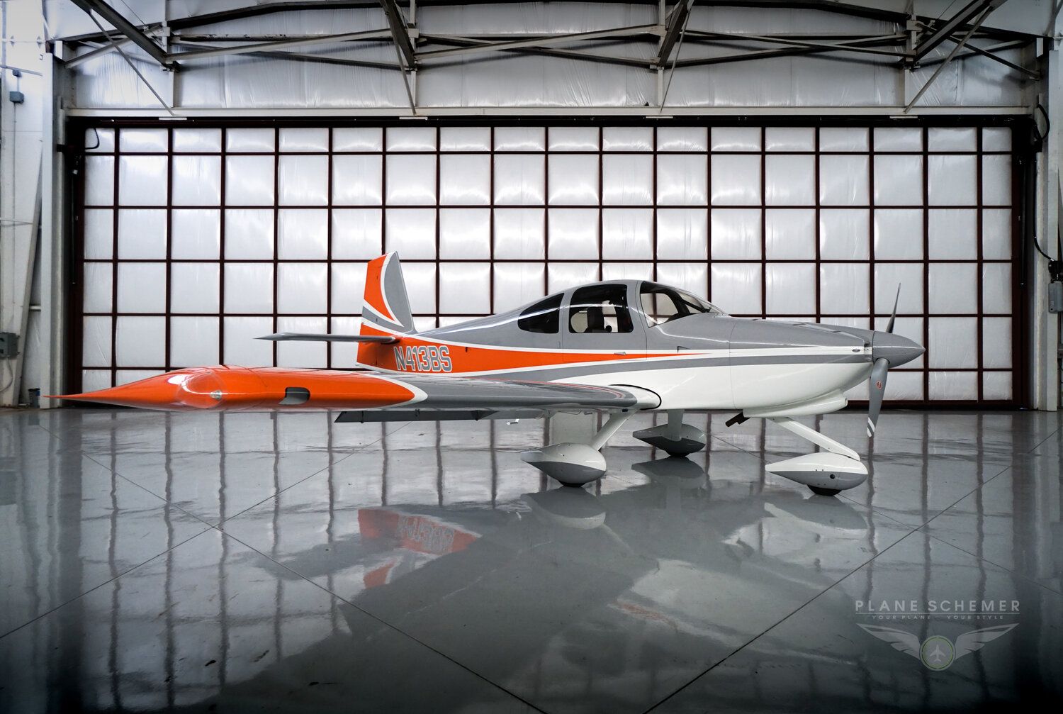 Aesthetic Transformation of Vans RV-10 N413BS: Evoke Aircraft Design Unveils New Paint Scheme